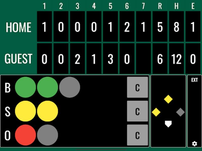 Softball Score Schermafbeelding 1