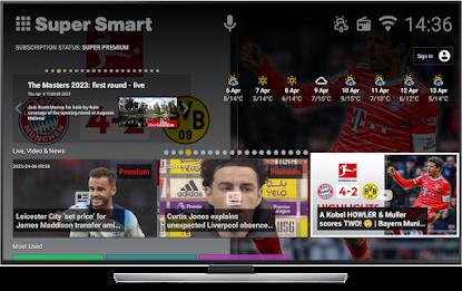 Super Smart TV Launcher Tangkapan skrin 1