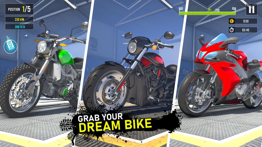 Moto Traffic Bike Race Game 3d Captura de tela 1