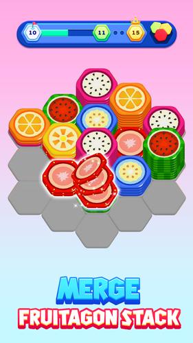 Fruitagon: Stack Sort Captura de tela 1