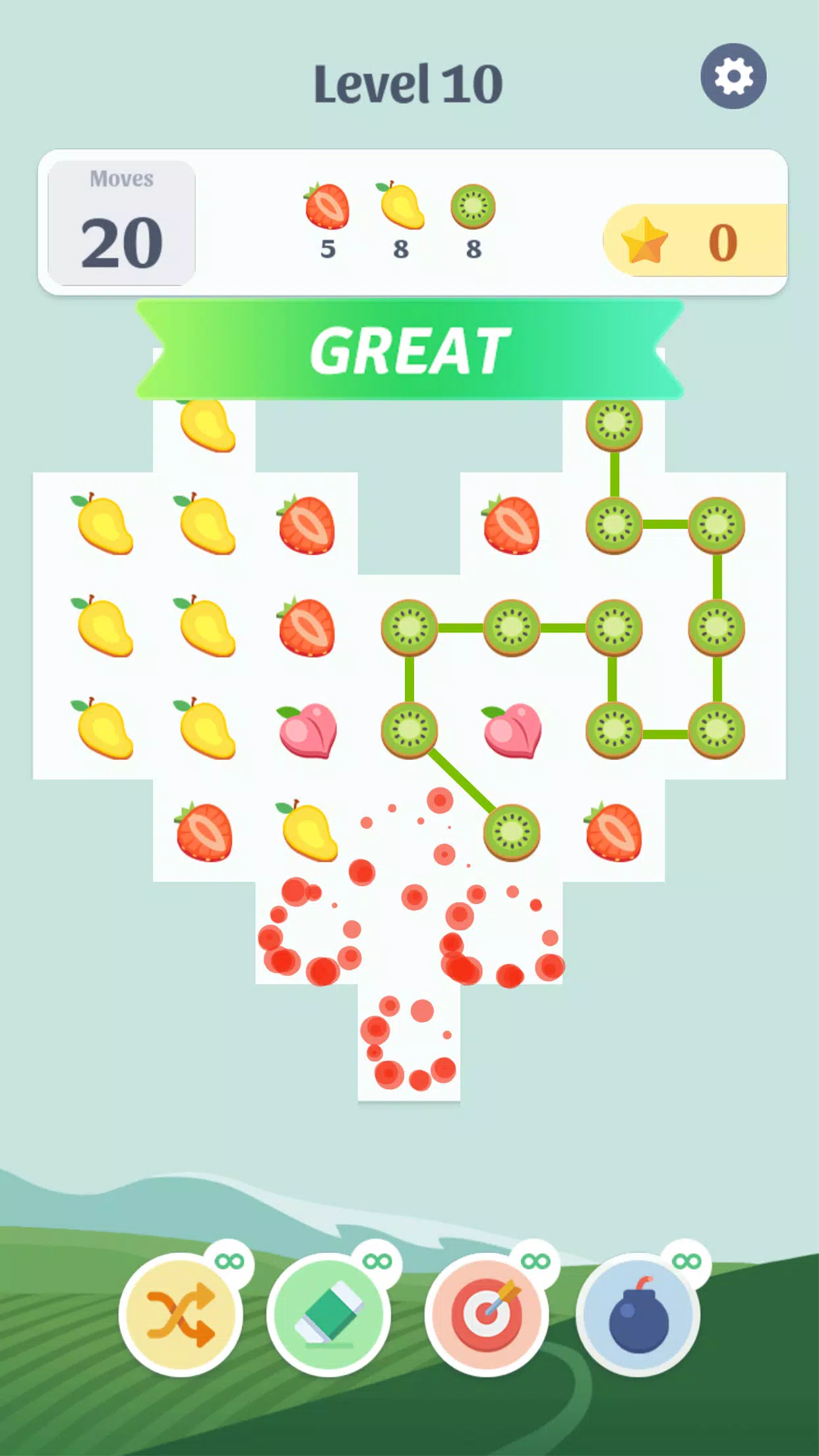 Schermata Fruit Game: Connect & Blast 2