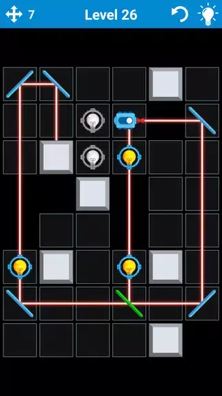 Laser Puzzle - Logic Game ဖန်သားပြင်ဓာတ်ပုံ 1