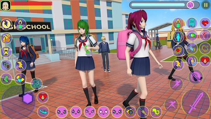 Anime High School Girl Fighter Captura de tela 3