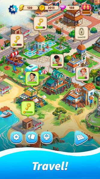 Travel Town - Merge Adventure Mod स्क्रीनशॉट 3