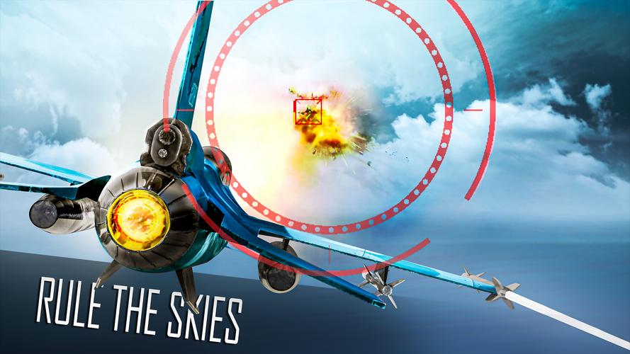 Jet Fighter: Sky Combat 3D Capture d'écran 1