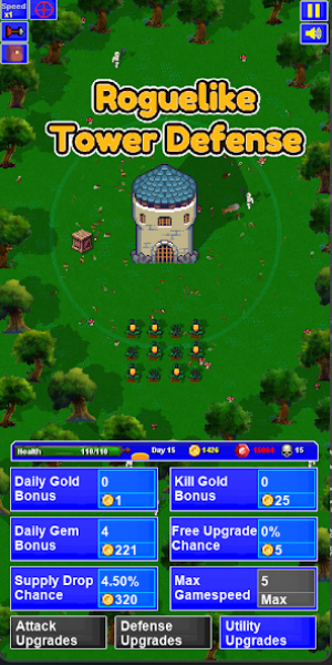 Lone Tower Roguelike Defense MOD Tangkapan skrin 0