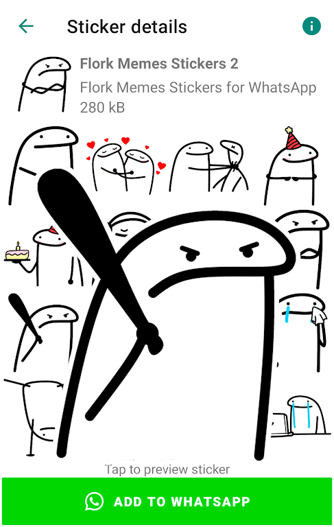 Flork memes stickers WASticker Скриншот 3