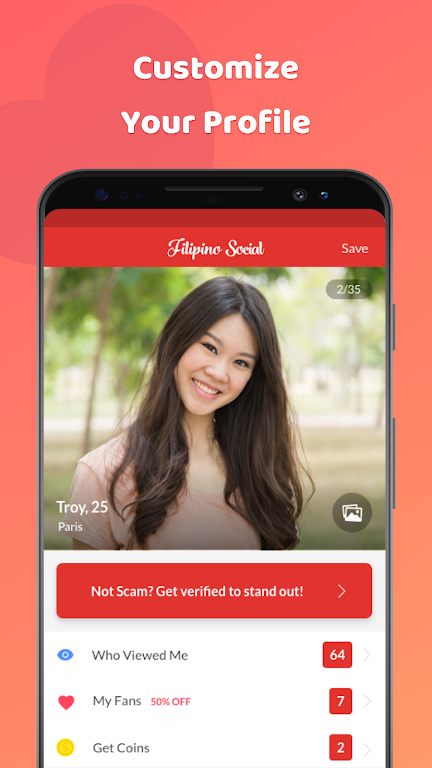 Filipino Social: Dating & Chat ภาพหน้าจอ 1