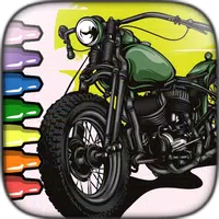 MotorBike Coloring Page