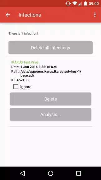 IKARUS TestVirus स्क्रीनशॉट 2