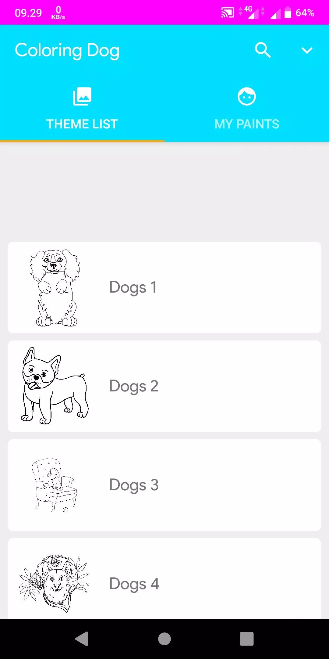 Coloring Dogs ภาพหน้าจอ 0