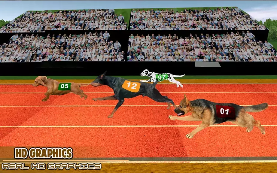 Dog racing games - dog game 3d स्क्रीनशॉट 2