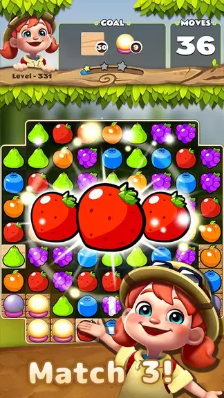 Fruits POP : Match 3 Puzzle Zrzut ekranu 1