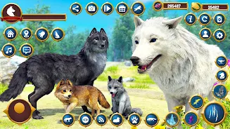 Virtual Wild Wolf Family Sim ภาพหน้าจอ 0