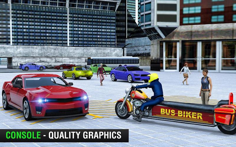 Bus Bike Taxi Bike Games Ảnh chụp màn hình 0