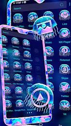 Jellyfish Theme Captura de pantalla 2