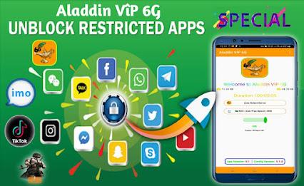 Aladdin VIP 6G-Secure Fast VPN Tangkapan skrin 2