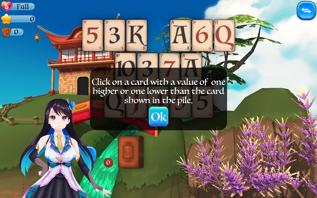 Pyramid Solitaire Asia स्क्रीनशॉट 0
