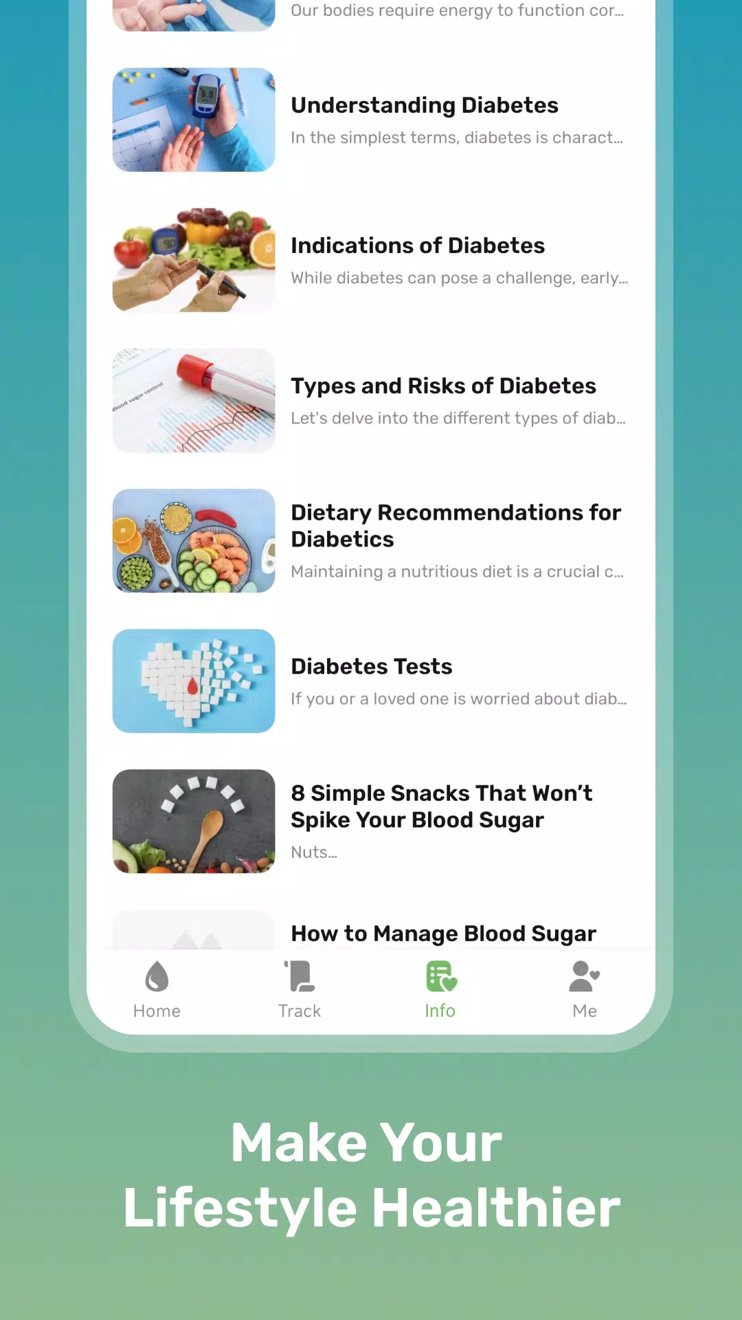 Health Sense: Blood Sugar Hub Captura de tela 0