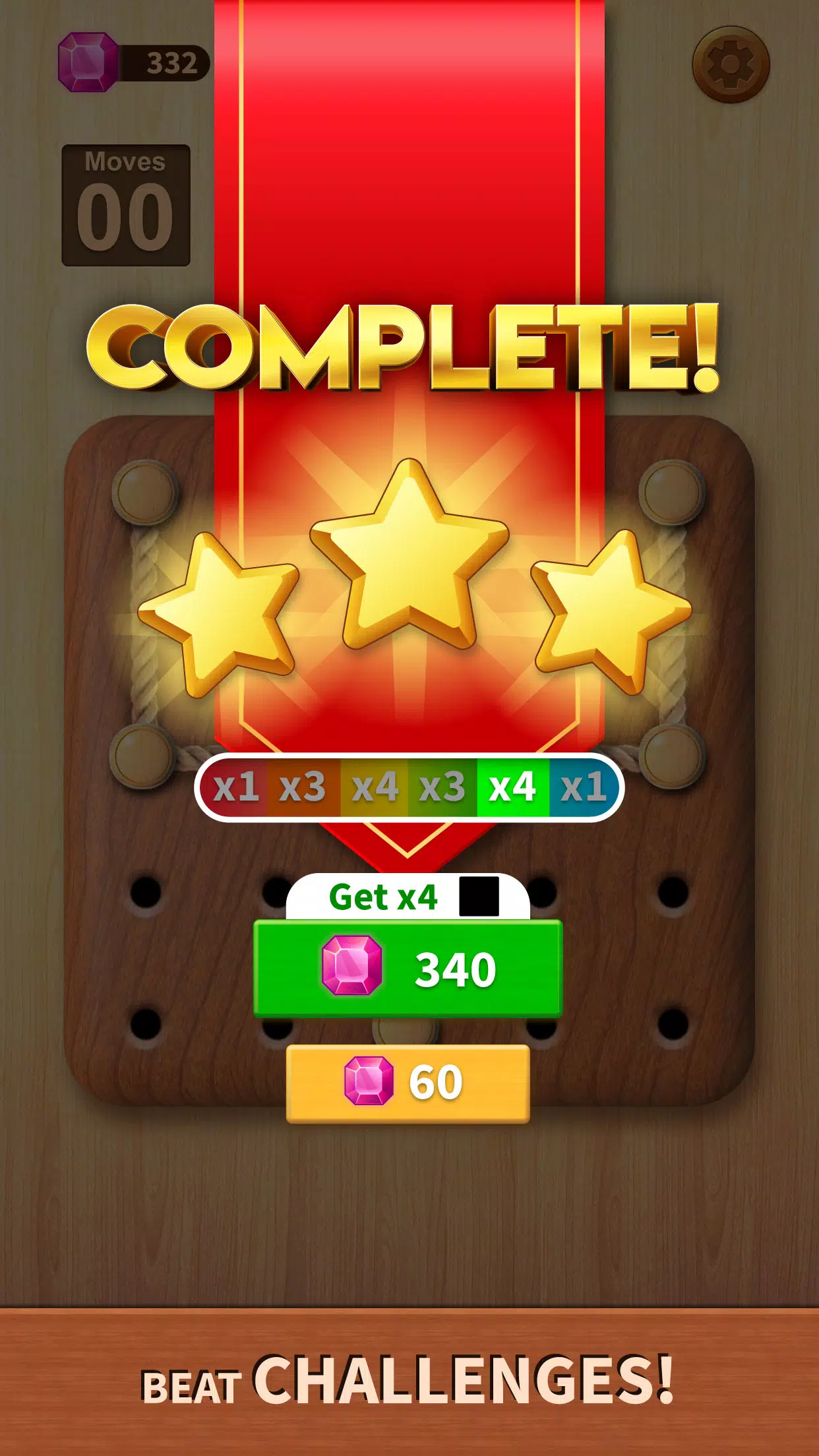 Rope Puzzle: Wooden Rope Games スクリーンショット 2