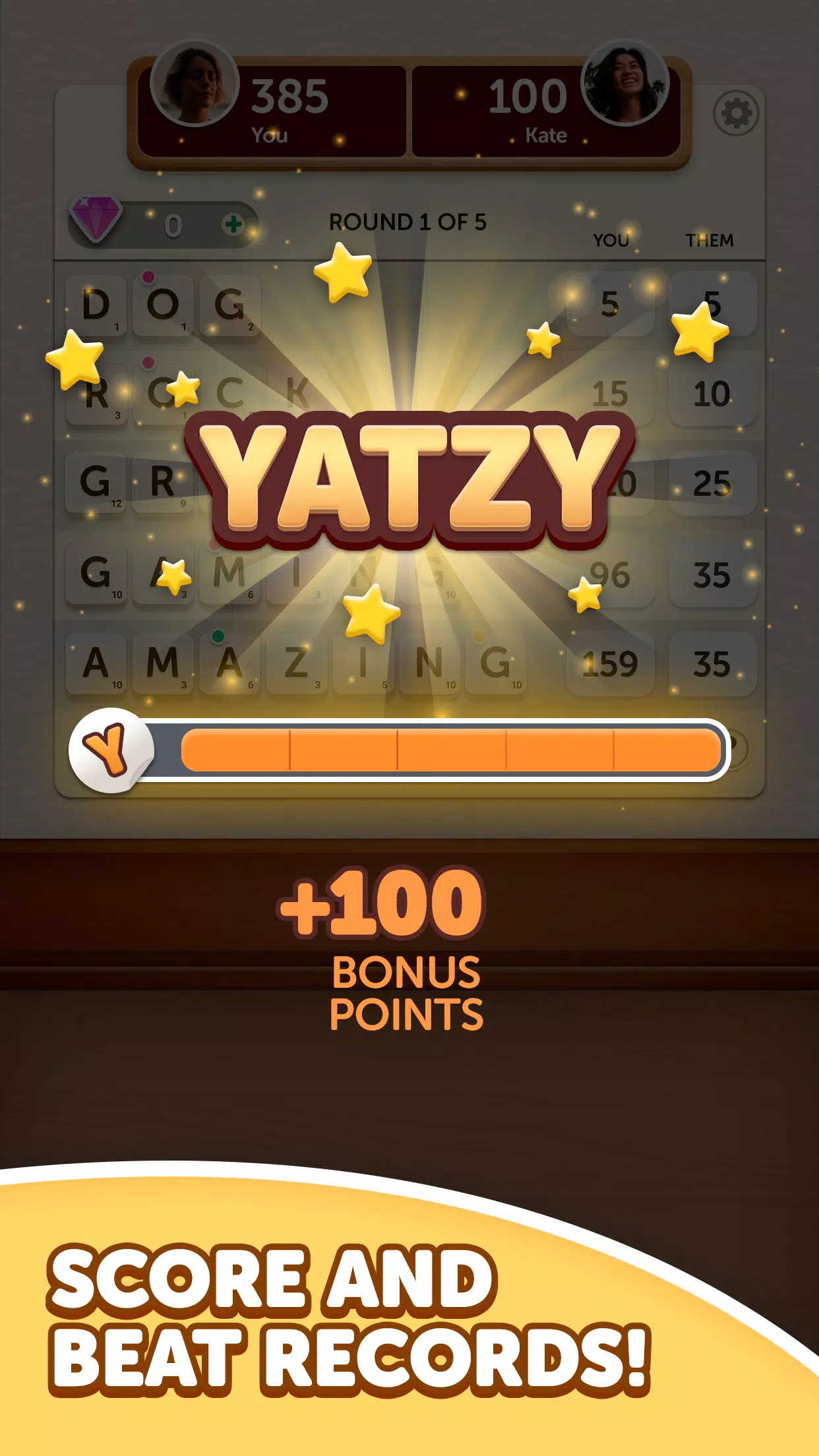 Word Yatzy - Fun Word Puzzler Capture d'écran 2