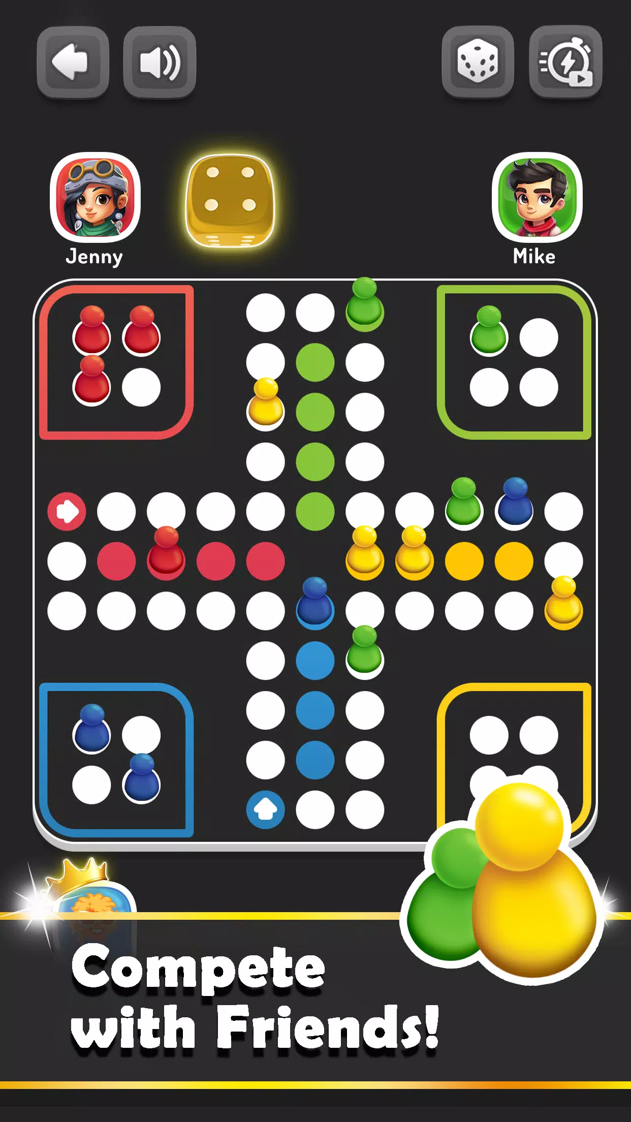 Ludo Trouble ဖန်သားပြင်ဓာတ်ပုံ 0