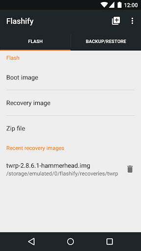 Flashify (for root users) ဖန်သားပြင်ဓာတ်ပုံ 0