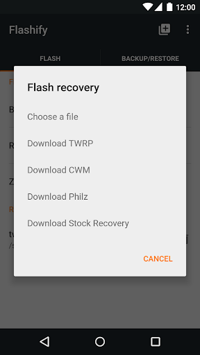 Flashify (for root users) ဖန်သားပြင်ဓာတ်ပုံ 1