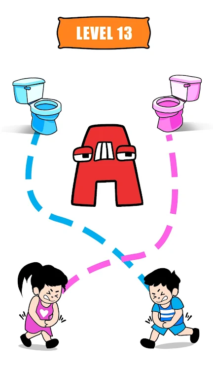 Path To Toilet - Draw The Line ဖန်သားပြင်ဓာတ်ပုံ 1