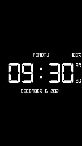 Digital Clock Live Wallpaper-7 스크린샷 2