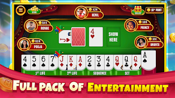 Indian Rummy Offline Card Game Tangkapan skrin 1