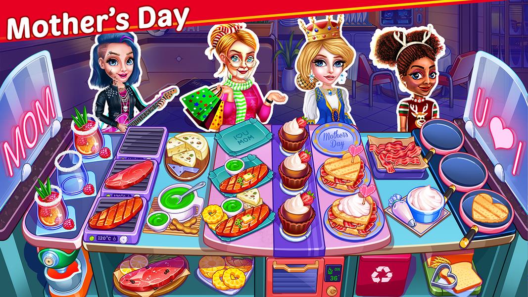 Christmas Food Shop - Cooking Restaurant Chef Game স্ক্রিনশট 0