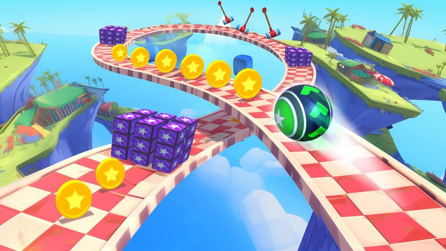 3D Super Rolling Ball Race Ảnh chụp màn hình 1