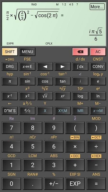 HiPER Calc Pro Tangkapan skrin 1