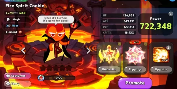 Best Fire Spirit Cookie PvE Build for CookieRun Kingdom