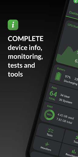 DevCheck Device & System Info ဖန်သားပြင်ဓာတ်ပုံ 0