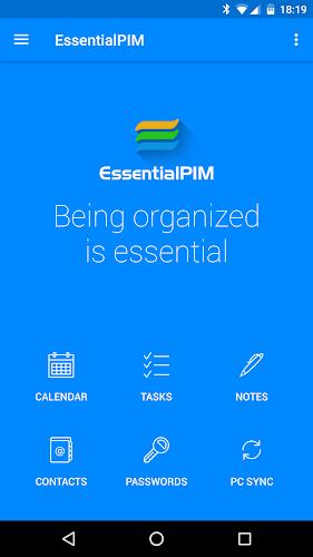 EssentialPIM - Your Organizer Captura de tela 0