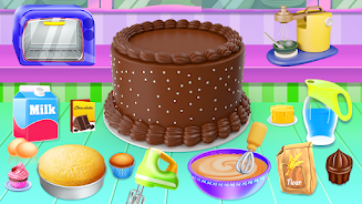 Kid Cakes Maker Cooking Bakery Capture d'écran 0