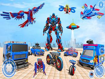 Police Fire Truck: Robot Games Ảnh chụp màn hình 0