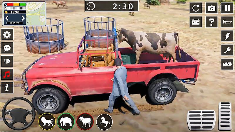 Animal transport truck games 스크린샷 1