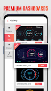 GPS Speedometer OBD2 Dashboard स्क्रीनशॉट 1