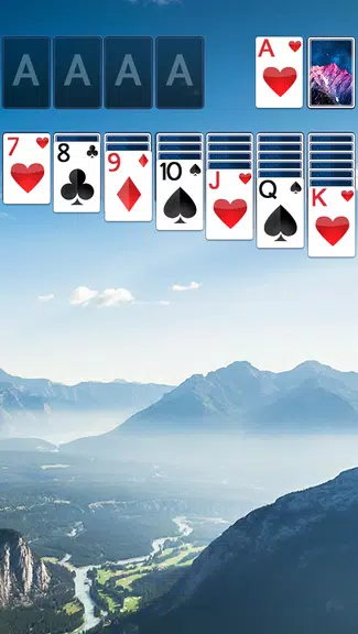 Solitaire Mountain Top Theme Скриншот 0