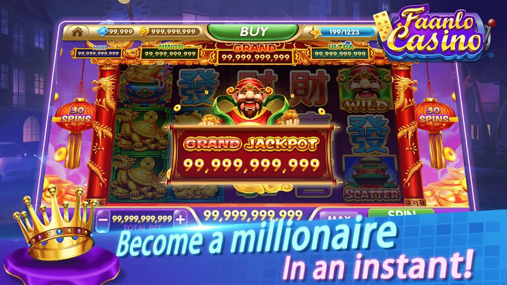 Faanlo Casino - 3D Domino Gaple Slots Online Ảnh chụp màn hình 1