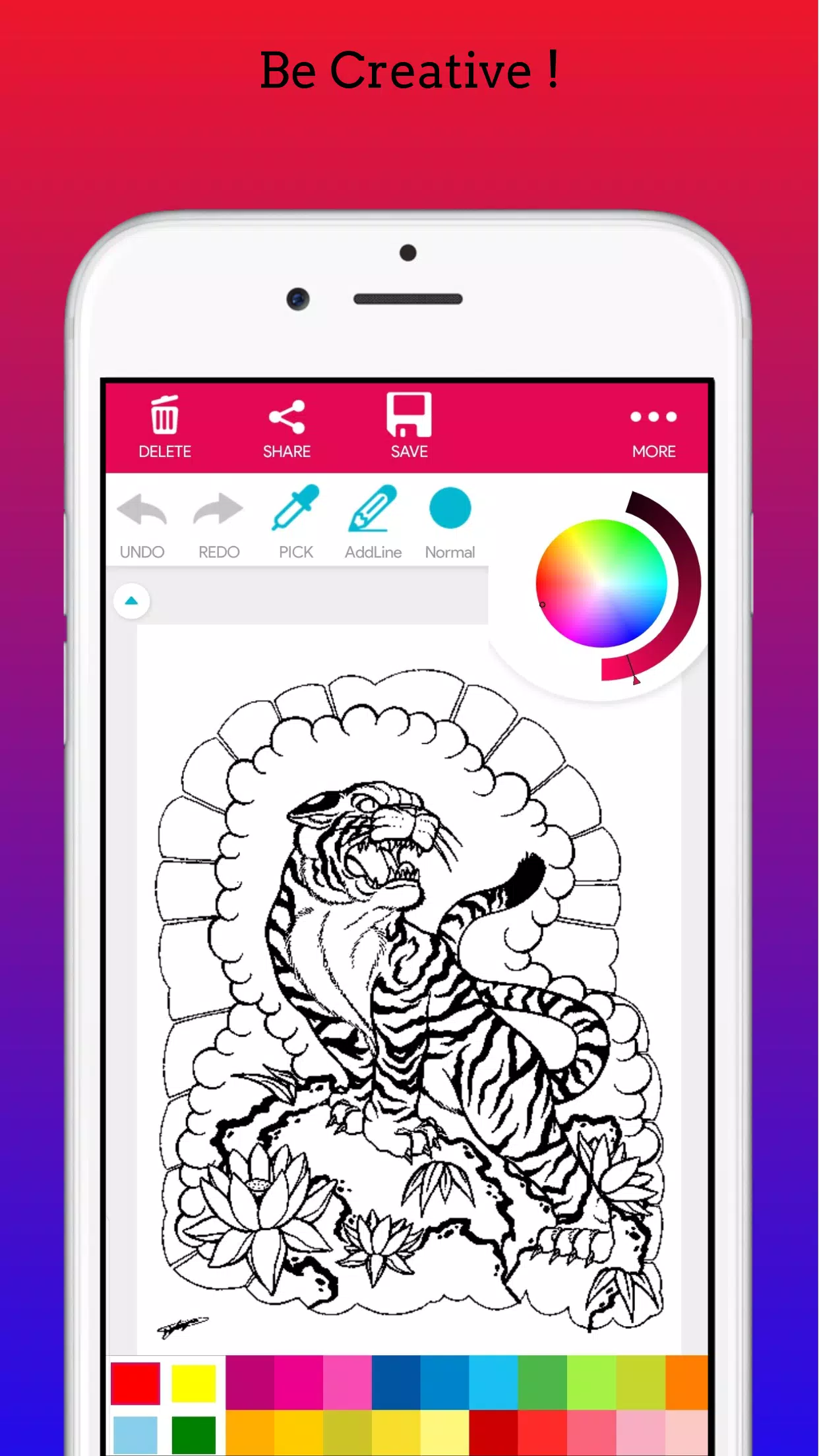 Adults Tattoo Coloring Book应用截图第0张