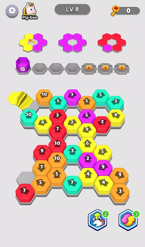 Schermata Bee Out - Hexa Away Puzzle 2