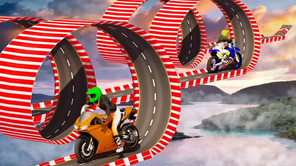 Stunt Bike Race Moto Drive 3D ภาพหน้าจอ 2