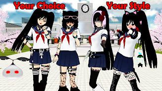 SchoolGirl AI 3D Anime Sandbox Capture d'écran 0