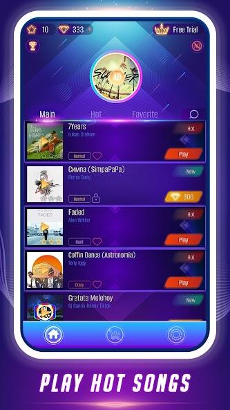 Dance Tiles: Music Ball Games Mod 스크린샷 1