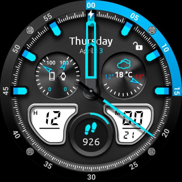 Schermata Fury Watch Face 3