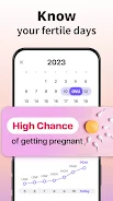 Ovulation & Period Tracker ภาพหน้าจอ 1